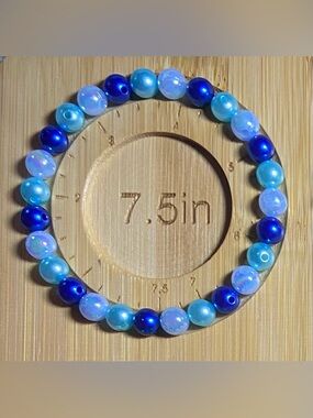 🌎 Earth Day “Blue Horizon” Beaded Bracelets — Made to Order 🌎